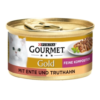 تصویر  کنسرو پته Gourmet مخصوص گربه بالغ تهیه شده از گوشت سالمون - 85 گرم