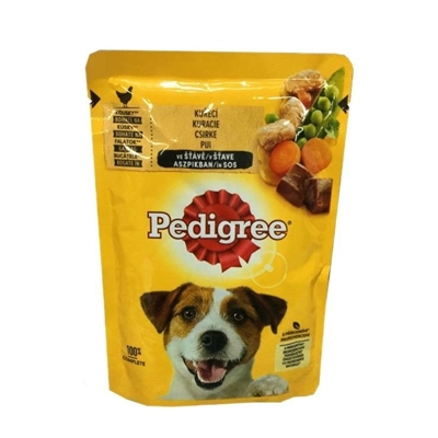 تصویر  پوچ Pedigree مخصوص سگ بالغ تهیه شده از گوشت گوساله و جگر - 100 گرم