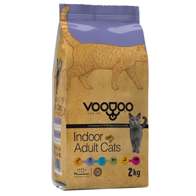 تصویر  غذای خشک VooDoo مدل Indoor مخصوص گربه بالغ - 2 كيلو گرم