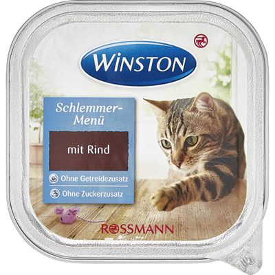 تصویر  ووم Winston مخصوص گربه بالغ تهيه شده از گوشت گاو - 100 گرم