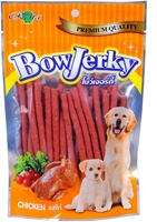 تصویر  غذای تشویقی سگ Rena مدل BowJerky تهیه شده از گوشت مرغ - 250 گرم