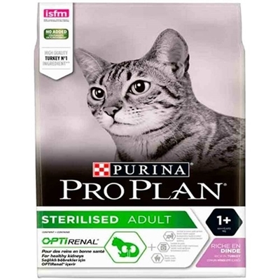 تصویر  غذاي خشك Proplan مخصوص گربه عقيم شده بالغ  تهيه شده از گوشت بوقلمون - 3 كيلوگرم