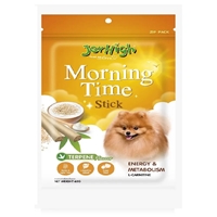 تصویر  تشويقی Jerhigh مخصوص سگ مدل Morning Time تهیه شده از شير، ماست، تخم مرغ و دانه كينوا  - 60 گرم
