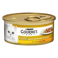 تصویر  كنسرو چانکی گربه Gourmet Gold تهيه شده از بوقلمون و اردک - 85 گرم