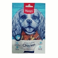 تصویر  تشویقی Wanpy مخصوص سگ مدل دمبل  تهیه شده از مرغ - 100 گرم