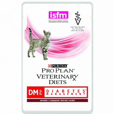 تصویر  پوچ Pro plan مدل Diabetes برای مشکلات دیابتی تهیه شده از گوشت گاو مخصوص گربه بالغ - 85 گرم
