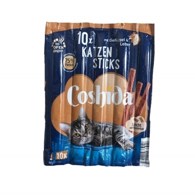 تصویر  تشویقی مدادی Coshida مخصوص گربه تهیه شده از مرغ و جگر - 10 عدد