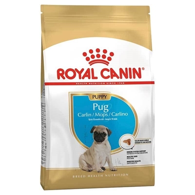 تصویر  غذای خشک  Royal Canin مدل Pug Puppy مخصوص سگ های نژاد پاگ زير ده ماه - 1.5 كيلوگرم
