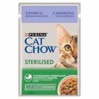تصویر  پوچ گربه CatChow مدل Sterilised مخصوص گربه عقيم شده تهيه شده از گوشت بره - 85 گرم