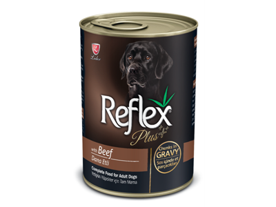 تصویر  كنسرو Reflex Plus مخصوص سگ تهيه شده از گوشت - 400 گرم