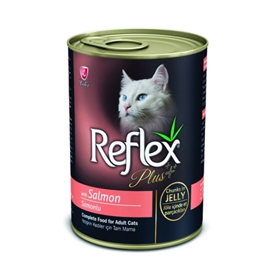 تصویر  كنسرو Reflex Plus مخصوص گربه تهيه شده از ماهی سالمون - 400 گرم