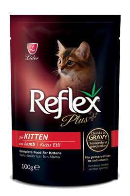 تصویر  پوچ Reflex Plus مخصوص بچه گربه - 100گرم