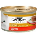 تصویر  كنسرو گربه Gourmet Gold مدل Savoury cake تهيه شده از گوشت گاو مخصوص گربه بالغ - 85 گرم